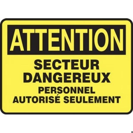 Accuform OSHA CAUTION SAFETY SIGN HAZARDOUS FRMADM634VA FRMADM634VA